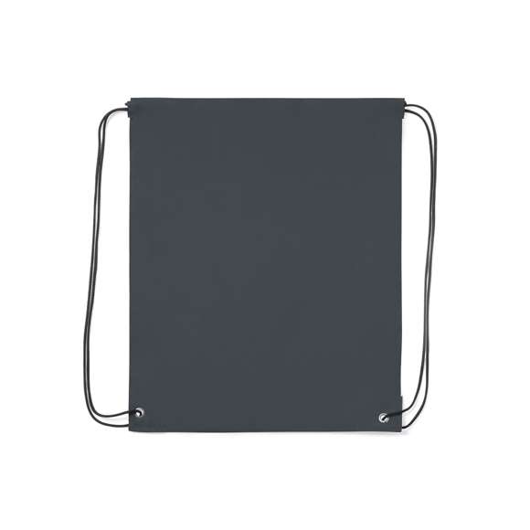 Mochila de cuerdas de suave poliéster en extensa gama de colores. Con cuerdas autocierre en color negro, esquinas reforzadas en polipiel a juego con el color de la mochila y resistentes argollas metálicas. Color blanco especial para sublimación.