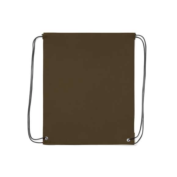 Mochila de cuerdas de suave poliéster en extensa gama de colores. Con cuerdas autocierre en color negro, esquinas reforzadas en polipiel a juego con el color de la mochila y resistentes argollas metálicas. Color blanco especial para sublimación.