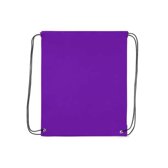 Mochila de cuerdas de suave poliéster en extensa gama de colores. Con cuerdas autocierre en color negro, esquinas reforzadas en polipiel a juego con el color de la mochila y resistentes argollas metálicas. Color blanco especial para sublimación.