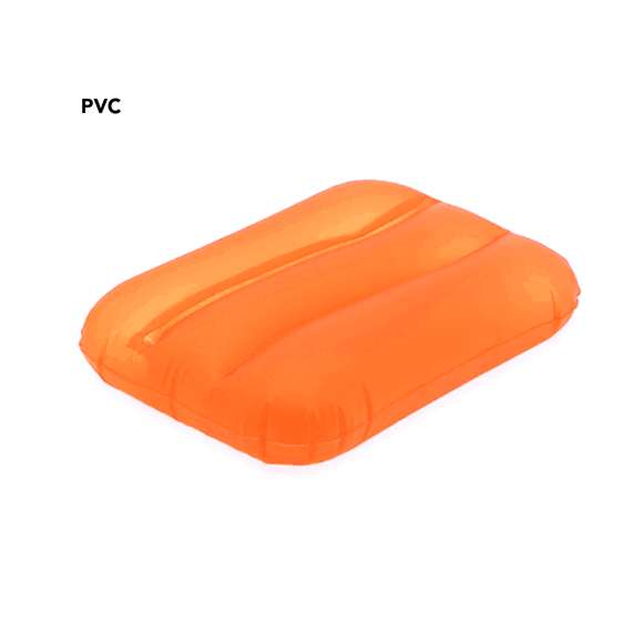 Almohadilla inflable en resistente PVC y variada gama de vivos colores.