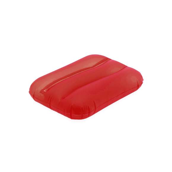 Almohadilla inflable en resistente PVC y variada gama de vivos colores.