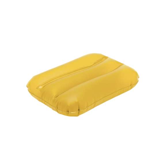 Almohadilla inflable en resistente PVC y variada gama de vivos colores.