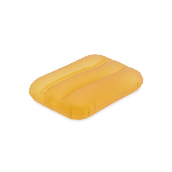 Almohadilla inflable en resistente PVC y variada gama de vivos colores.