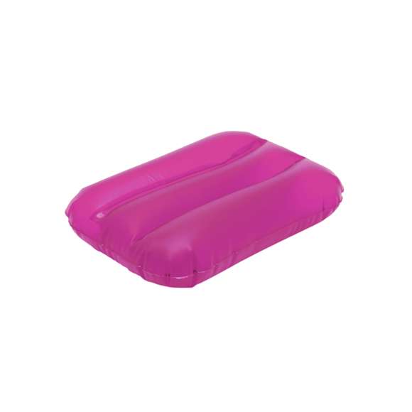Almohadilla inflable en resistente PVC y variada gama de vivos colores.