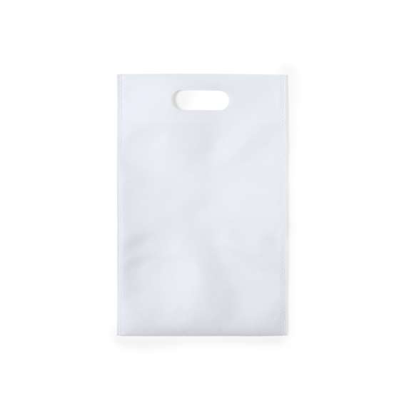 Bolsa de non-woven de 80g/m2 en color negro especialmente diseñada para calzado veraniego. Con asa reforzada troquelada.