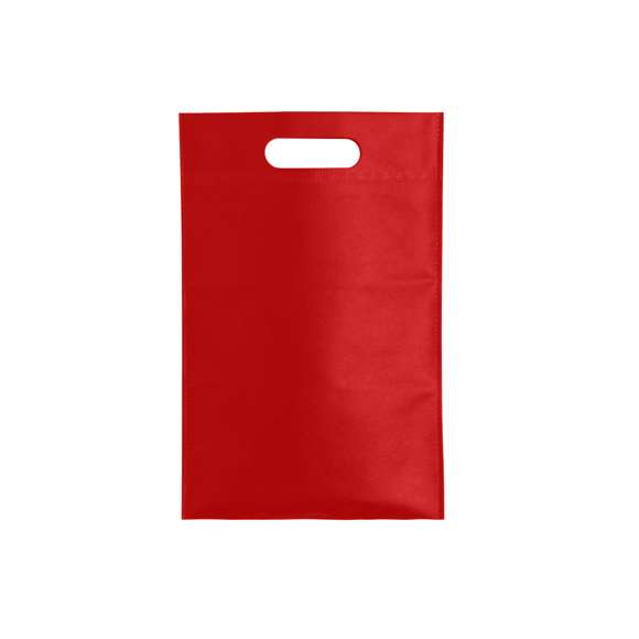 Bolsa de non-woven de 80g/m2 en color negro especialmente diseñada para calzado veraniego. Con asa reforzada troquelada.
