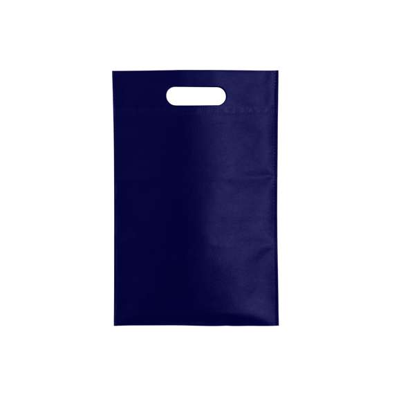 Bolsa de non-woven de 80g/m2 en color negro especialmente diseñada para calzado veraniego. Con asa reforzada troquelada.