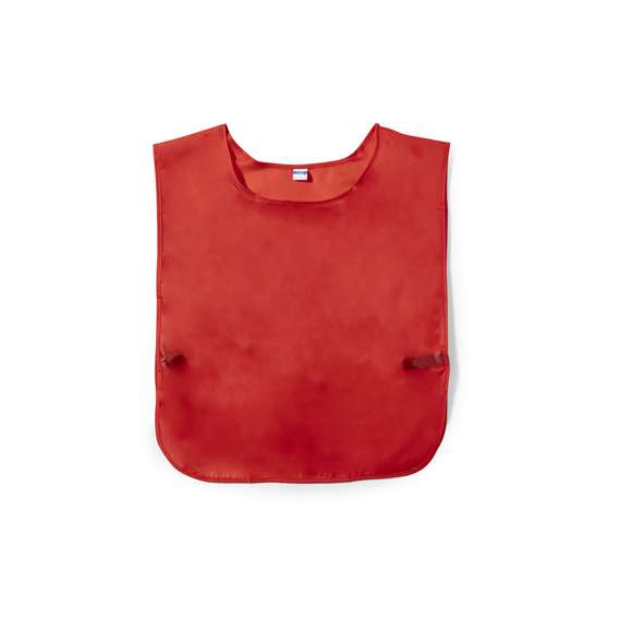Peto deportivo para adulto en suave y resistente poliéster 190T de vivos colores y laterales rematados con elásticos. Talla única.