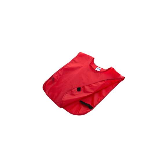 Peto deportivo para niño en suave y resistente poliéster 190T de vivos colores y laterales rematados con elásticos. Talla única.
