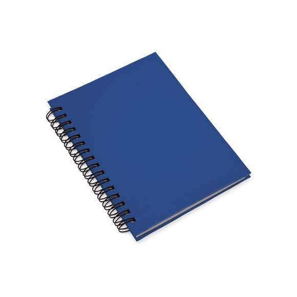 Libreta de anillas con tapas de suave tacto acabadas en resistente cartón reciclado rígido en variados colores. Con 80 hojas de distribución a una raya.
