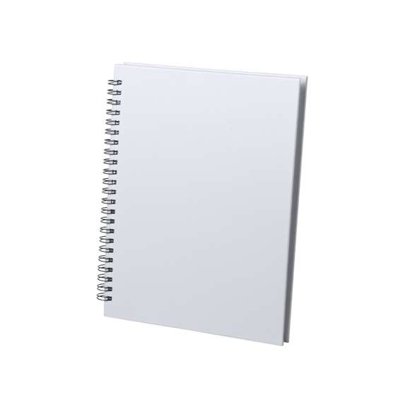 Libreta de anillas con tapas de suave tacto acabadas en resistente cartón reciclado rígido en variados colores. Con 80 hojas de distribución a una raya.