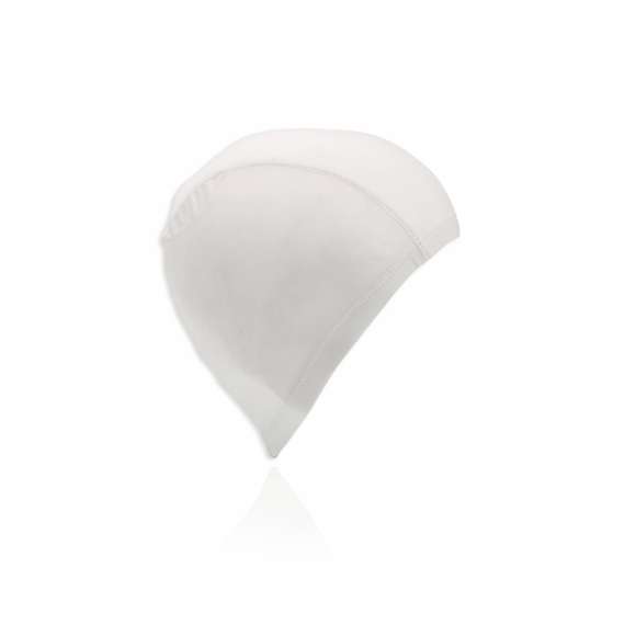 Gorro para piscina en material spandex de vivos colores que proporciona un sólido y suave ajuste en la cabeza.