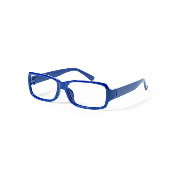  	Originales gafas sin cristales con montura en variada gama de vivos colores. Presentadas en funda acolchada de poliéster con cordones autocierre.