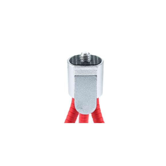 	Trípode para cámaras con tornillo de ajuste universal y patas flexibles con acabado en goma antideslizante para fijación en todo tipo de superficies.Presentado en caja individual.