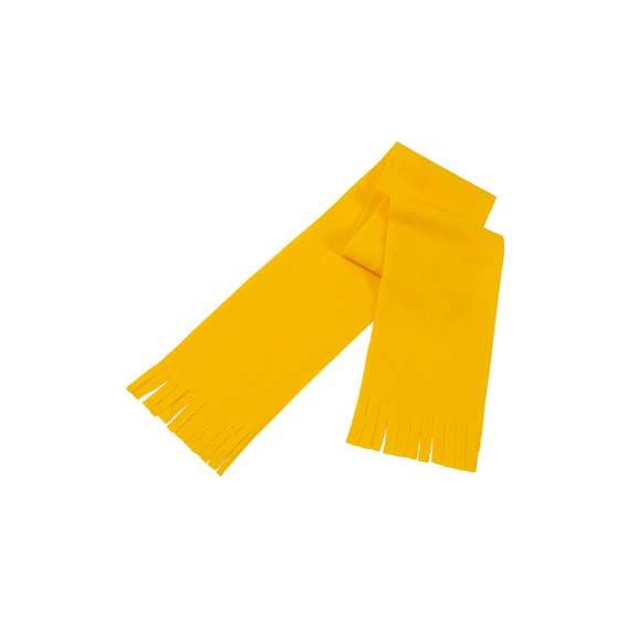 Bufanda para niño en suave y cálido material polar fleece de 180g/m2 con terminación en flecos.