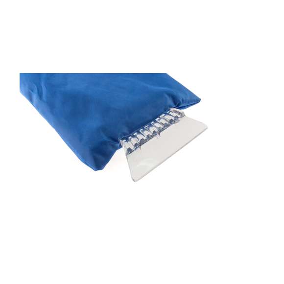 Rascador de hielo con manopla de protección en resistente poliéster 210T de vivos de colores.