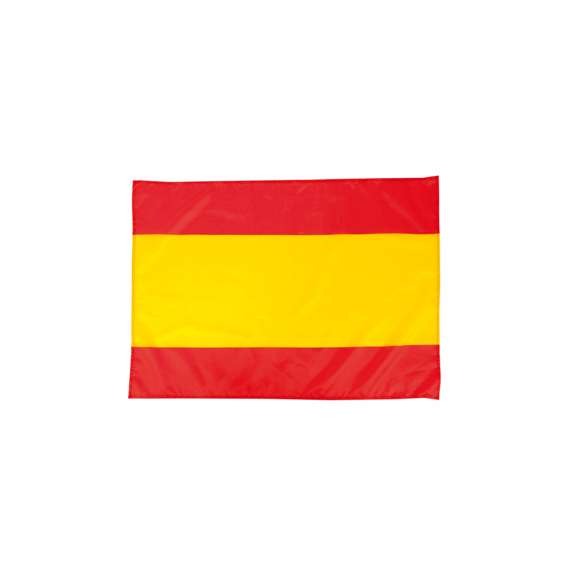  	Bandera de España en suave y resistente poliéster con cintas de ajuste.