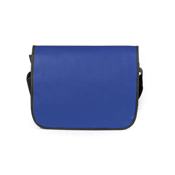 Portadocumentos con solapa de cierre de velcro en resistente non-woven con elegante ribete en color negro. Con compartimentos interiores para bolígrafos.