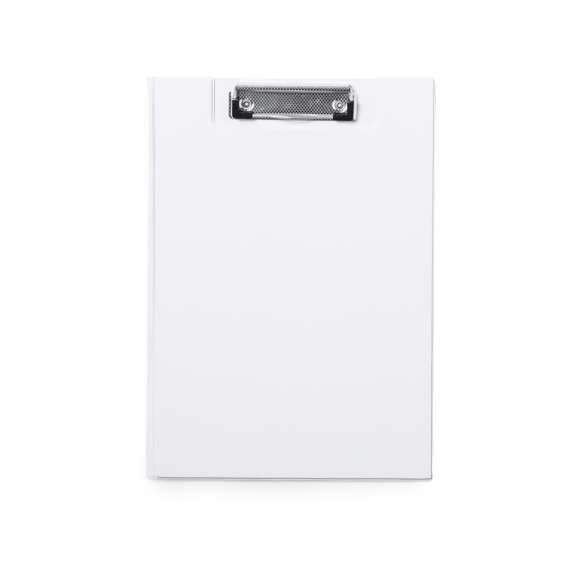 Clásica carpeta de pinza en variados colores y acabado en suave PVC. Con bolsillo transparente de solapa interior en resistente PVC.