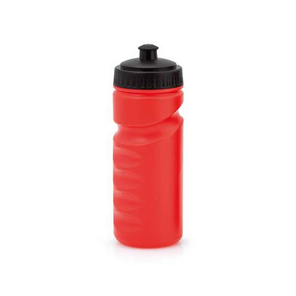 Bidón de 500 ml fabricado en resistente PE. Con diseño ergonómico que se adapta perfectamente a la mano y tapón a rosca con dosificador, que garantiza un sellado perfecto. Disponible en variada gama de colores.