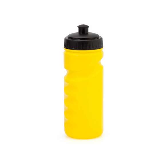Bidón de 500 ml fabricado en resistente PE. Con diseño ergonómico que se adapta perfectamente a la mano y tapón a rosca con dosificador, que garantiza un sellado perfecto. Disponible en variada gama de colores.