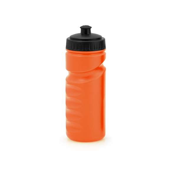 Bidón de 500 ml fabricado en resistente PE. Con diseño ergonómico que se adapta perfectamente a la mano y tapón a rosca con dosificador, que garantiza un sellado perfecto. Disponible en variada gama de colores.