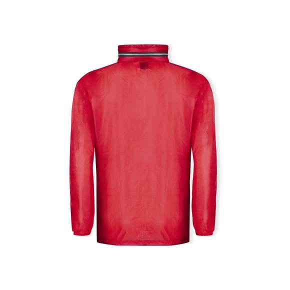 Impermeable en resistente poliéster 190T. Capucha con cordones de ajuste, integrada en compartimento con cremallera del cuello. Cierre principal de cremallera y cordón en cintura con accesorio de ajuste. Disponible en variada gama de colores y en tallas M, L, XL, XXL.