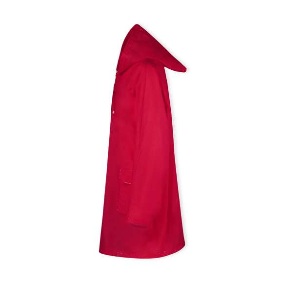 Impermeable en resistente EVA de acabado termosellado en variada gama de colores. Capucha dcon cintas de ajuste, cierre principal de corchete y con bolsillos laterales de solapa. Talla única para adulto.