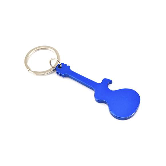  	Llavero abridor en forma de guitarra con cuerpo de aluminio en variados y vivos colores. Especialmente diseñado para marcaje en láser.