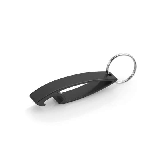 Llavero abridor con cuerpo de aluminio en variados y vivos colores. Especialmente diseñado para marcaje en láser.