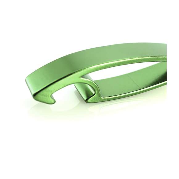 Llavero abridor con cuerpo de aluminio en variados y vivos colores. Especialmente diseñado para marcaje en láser.