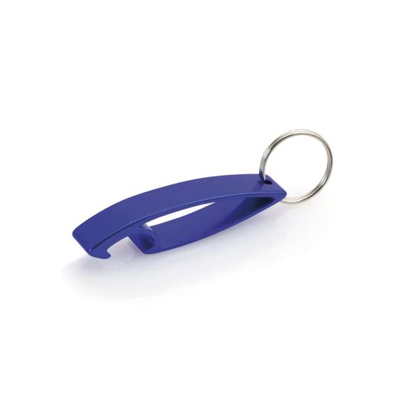Llavero abridor con cuerpo de aluminio en variados y vivos colores. Especialmente diseñado para marcaje en láser.