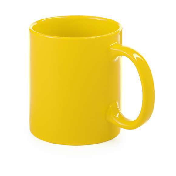 Taza de cerámica de 370ml de capacidad en divertida y amplia gama de vivos colores. Presentada en caja individual.Disponible manual de instrucciones en español e inglés.