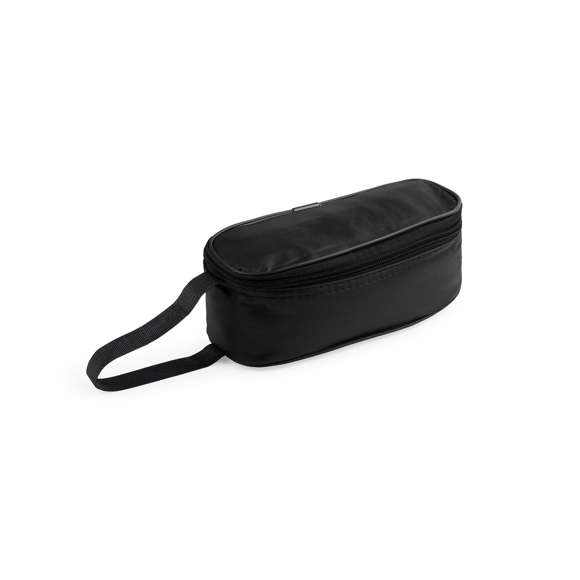 Portabocadillos en resistente PVC de vivos colores y con cierre de cremallera. Con asa en nylon reforzado e interior isotermo en acabado de aluminio.
