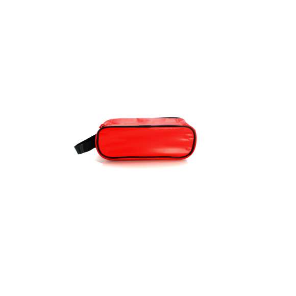 Portabocadillos en resistente PVC de vivos colores y con cierre de cremallera. Con asa en nylon reforzado e interior isotermo en acabado de aluminio.