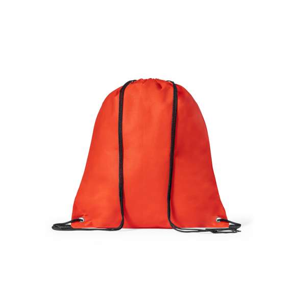 Mochila de cuerdas fabricada en non-woven. Confeccionada en suave TNT y disponible en amplia gama de originales colores. Cuerdas en color negro y esquinas reforzadas con argollas metálicas aportando más resistencia.