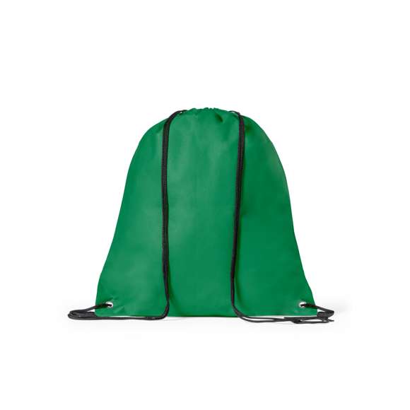 Mochila de cuerdas fabricada en non-woven. Confeccionada en suave TNT y disponible en amplia gama de originales colores. Cuerdas en color negro y esquinas reforzadas con argollas metálicas aportando más resistencia.