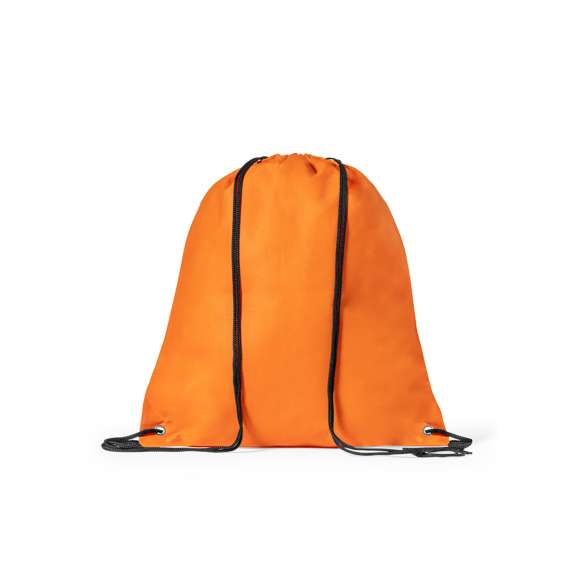 Mochila de cuerdas fabricada en non-woven. Confeccionada en suave TNT y disponible en amplia gama de originales colores. Cuerdas en color negro y esquinas reforzadas con argollas metálicas aportando más resistencia.