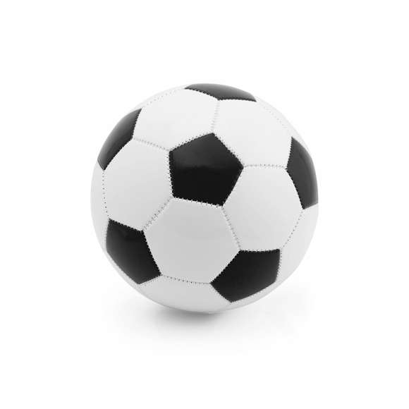 Balón de diseño retro en suave polipiel en tamaño FIFA 5. De diseño bicolor con paneles hexagonales en color blanco y paneles pentagonales en variados colores.