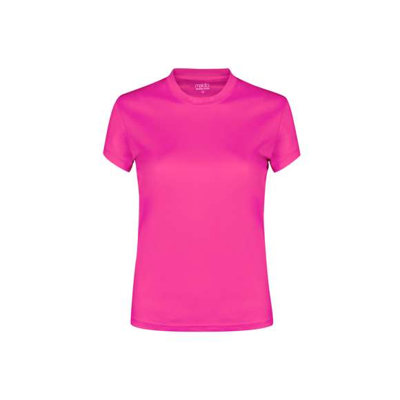 Camiseta técnica para niño en material 100% poliéster transpirable de 135g/m2. Disponible en variada gama de vivos colores y en tallas 4-5, 6-8, 10-12.