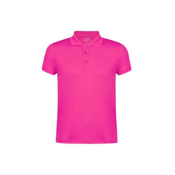 Polo técnico en material 100% poliéster de 180g/m2. Fabricado en cómodo y suave tejido transpirable ofreciendo una temperatura fresca y seca. Cuello elegante con 3 botones de cierre a juego. Disponible en variada gama de colores en tallas S, M, L, XL, XXL.
