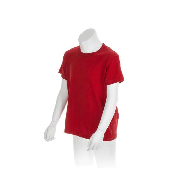 Camiseta para niño en material 100% algodón de 135g/m2. Disponible en variada gama de vivos colores y en tallas 4-5, 6-8, 10-12.