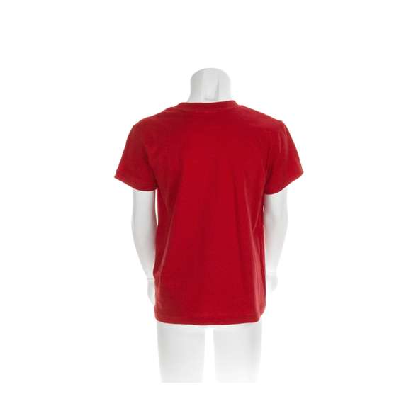 Camiseta para niño en material 100% algodón de 135g/m2. Disponible en variada gama de vivos colores y en tallas 4-5, 6-8, 10-12.