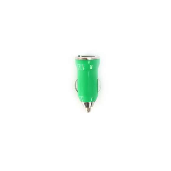  	Cargador USB para mechero de coche de 1.000 mA de capacidad de carga en desenfadados colores. Tapa en acabado metalizado con led indicador de carga y presentado en caja individual.