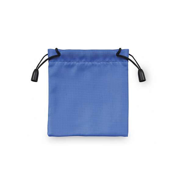 Bolsita de poliéster con cuerpo de suave acabado en vivos y variados colores. Con cierre de cuerda.