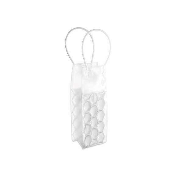 Original bolsa enfriador en PVC de variada gama de vivos colores. Con resistentes asas reforzadas y líquido refrigerante en el interior.
