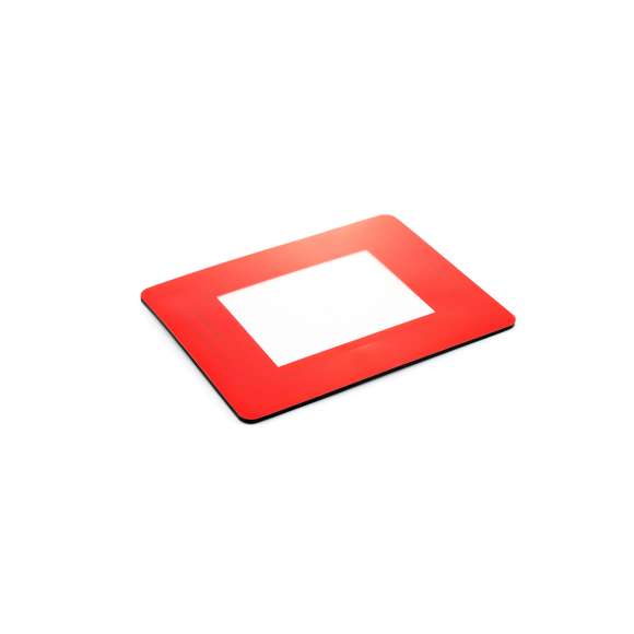 Original alfombrilla con portafotos integrado en suave combinación de PVC y EVA. Para fotografías de 10x15cm y con base acolchada antideslizante.