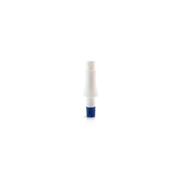 Original vaporizador para cítricos. Al presionar la base punzante sobre el cítrico se accede a su interior, y pulsando el vaporizador se extrae el líquido.