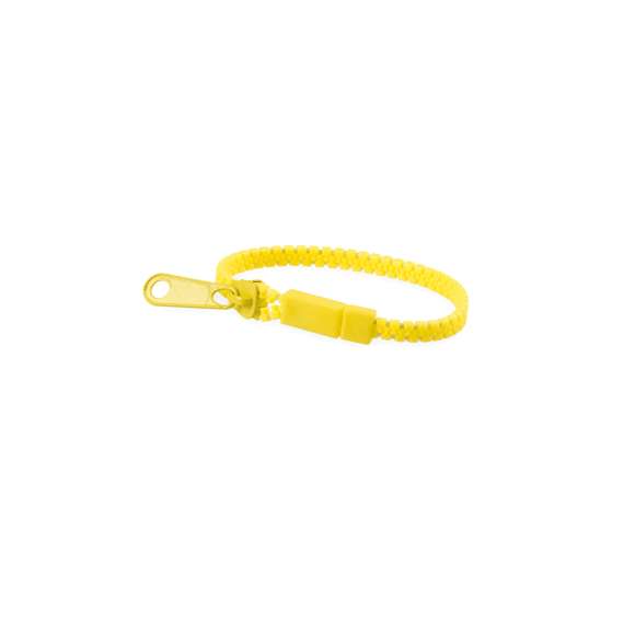 Original pulsera cremallera en variados colores de alegre diseño. Con tirador y cierre a juego.