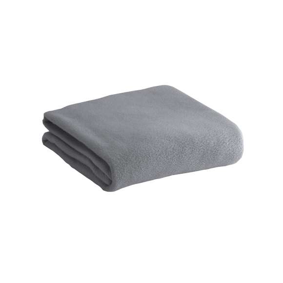  	Manta de 120x150cm en variada gama de vivos colores. En material polar fleece anti-pilling de 180g/m2.